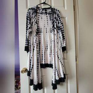 Tie dyed flowy cardigan